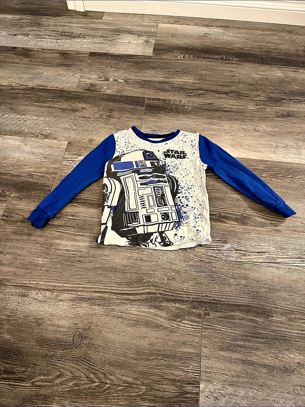 Star Wars Graphic Long Sleeve in Blue & White